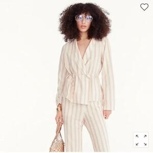 J. Crew Stripe Cotton Pant and Top Set